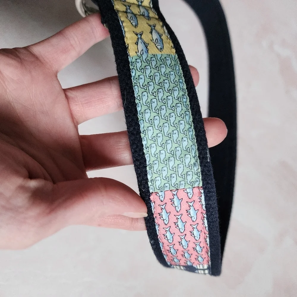 VINEYARD‎ VINES patchwork preppy belt junior's small